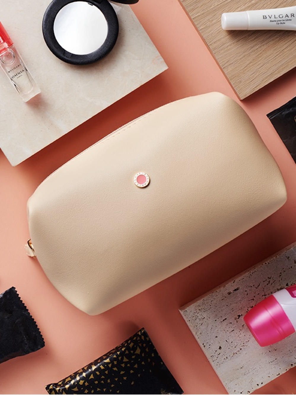 Emirates & Bulgari amenity bag